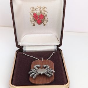 Zodiac Scorpion Pendant Necklace.